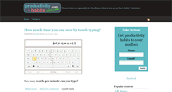 Desktop Screenshot of productivity-habits.com